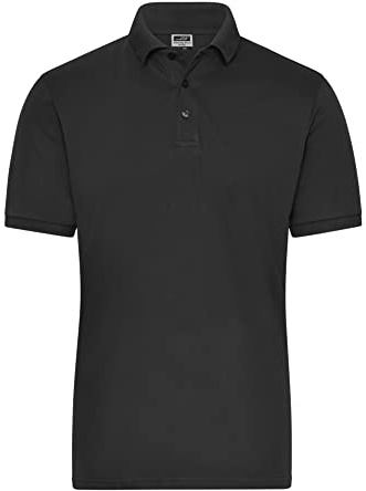 James & Nicholson Herren Bio Workwear Polo Stretch - Polo aus weichem Elastic-Piqué