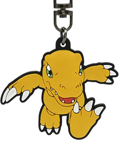 ABYSTYLE - DIGIMON Schlüsselanhänger PVC Agumon, gelb, Small