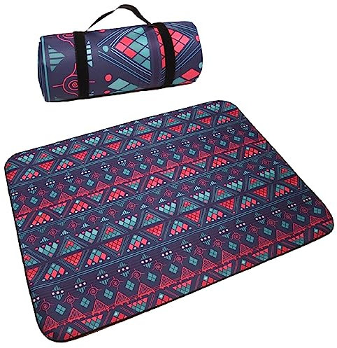 EUPXRHY XXL Picknickdecke Wasserdicht, Tragbare Picknick Decke Outdoor, Picknickdecke Alubeschichtet Isoliert Waschbar, Dicke Picknickdecke Gepolstert für Camping, Picknick, Wandern, BBQ,A,300x300cm