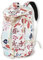 Kalesi Gym Duffle Bag Backpack 4-Way Waterproof with Shoes Compartment for travel Sport Hiking Laptop (Floral-meersalz Weiß)
