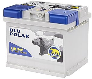 Baren Batteria Auto Flooded L1B 50P 12V 50Ah 520A, Batteria Auto Blu Polar ad Acido Libero per Veicoli Tradizionali, Made in Italy, Senza Manutenzione, Pronta all'uso, Batteria Alta Affidabilità
