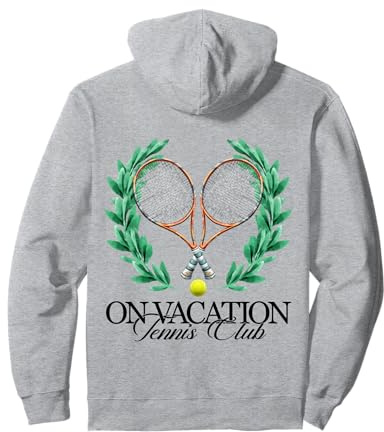 ON VACATION TENNIS CLUB X Sport & Urlaub & Chill - Backprint Pullover Hoodie