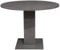 Tap/Rund_90 Esstisch RUND Küchentisch graphit grau ausziehbar 90 cm Durchmesser