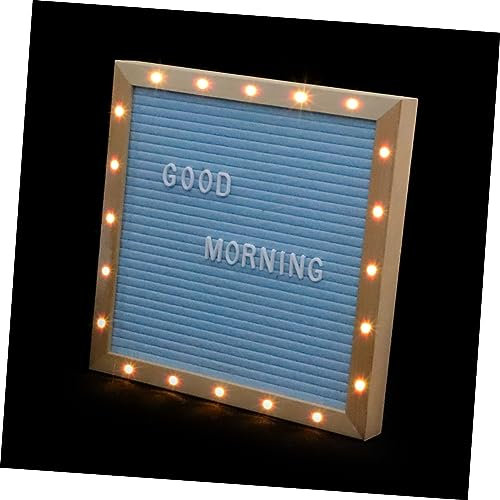 MAGICLULU Tableau À Lettres En Bois Sur Pied Panneau À Messages En Feutre Lumières Led Pour La Décoration Intérieure