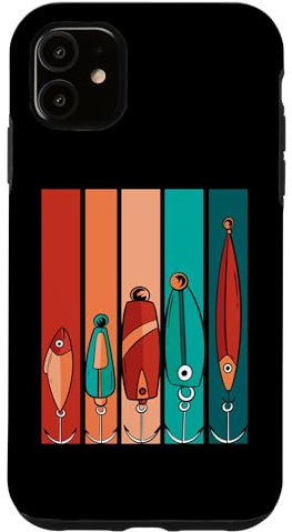 Hülle für iPhone 11 Retro Angler Angel - Fischer Fischen Vintage Angeln
