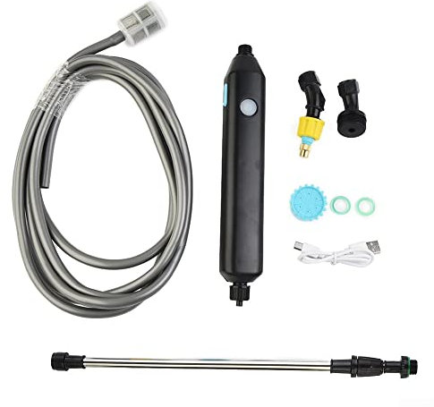 Pulverizador eléctrico, pulverizador eléctrico USB para jardinería al aire libre, boquilla ajustable, aspersor portátil, herramientas de riego de césped