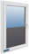 TEXMAXX Blickdichte Fensterfolie selbsthaftend - 90cm x 200cm / Milchglasfolie selbstklebend Fenster/Sichtschutzfolie Fenster/Fenster Folie Blickschutz/Fensterfolie Milchglas braun