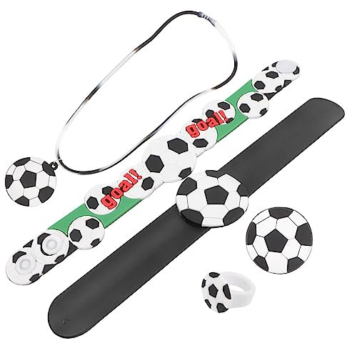 WOONEKY Fußball Halskette Für Junge Mädchen Lustiges Armband Mit Dekorativer Brosche Leicht Und Praktisch Für Partys Und Feste