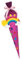 Schultüte Bastelset Regenbogen pink