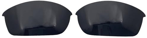 Verres de rechange pour lunettes de soleil Oakley Flak Jacket OO9008/polarisées de 1,5 mm/faciles à installer, Noir , 63*35mm