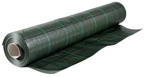 IlGruppone Telo Pacciamatura Premium Stop Erbe Infestanti Antistrappo UV Resistente Permeabile Drenante Telo Orto Giardino Serra Polipropilene Contro Le Erbacce Pavimentazioni Pavimento - 2x20 Mt
