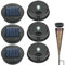 6 Pack Solar Lights Replacement Top, 8CM/3.15 LED Lantern Lid Lights Bulb Replacement Part, IP44 Replacement Solar Panels for Outdoor Hanging Lanterns DIY Lights Walkway Yard Decoration