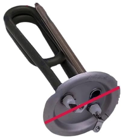 WLLKIY Wasserheizelement 1,5 KW/3 KW Elektrischer Warmwasserbereiter, Heizrohr, Elektrisches Tauchelement for Elektrisches Warmwasserbereitungszubehör Effiziente Heizung(Black 1.5KW)