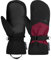 Reusch Helena R-TEX XT Mitten extra warme, wasserdichte, Winddichte und atmungsaktive Fäustlinge Fausthandschuhe Winterhandschuhe Schneehandschuhe Skihandschuhe für Damen, schwarz-dunkelrot, 7,5