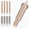 Amazleer Premium Feinschnittklinge + Gehäuse für Cricut Explore Air/Air 2/Maker 3 – Ersatzklingen Set mit 4 Präzisionsmessern und Gehäuse (2 x 45° & 2 x 60° Klingen) (Gold)