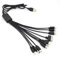 Cable USB universal 10 en 1, cable de carga universal múltiple para teléfonos celulares, cable adaptador de altavoz Blutooth de 100 cm (1 unidad)