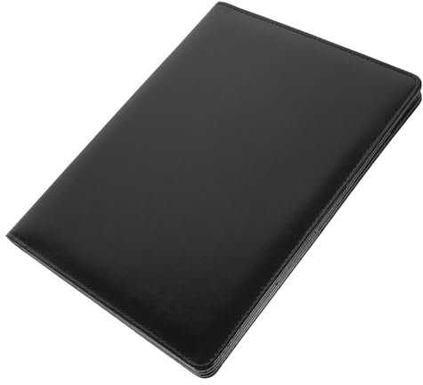 HOODANCOS Ordnerspeicherung aktenkoffer aktentaschen folder Schreibwaren-Set briefpapier set Mappenmappe Aufbewahrungstasche fürs Büro Büroportfolio Geschäftsportfolio Rostfreier Stahl Black
