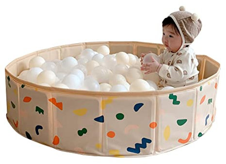 Piscina de bolas para bebé, diámetro de 80 cm, plegable, piscina de bolas, tienda de campaña para niños, piscina de pelotas, redonda, sin pelotas, juguete para bebé, parque para niños de 1 a 3 años,