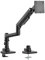 Wiltec Monitor Arm max. 20 kg Desk Mount Stand for 17-49 Inch Computer Screens, Adjustable Arm, Desk Clamp, Easy Installation, Tilt, Rotate and Swivel Function