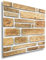 I K H E MALARKA 20 Stück - 1,8m², 3D Tapeten Paneele EPE - Schaum PVC SELBSTKLEBEND Wandpaneele Steinoptik Wasserdicht Wandverkleidung Steintapete Aufkleber 30x30cm (Braun Natur JM-WP517)