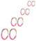 4 Paar Creolen Ohrringe Für Männer Damen Gold 316L Chirurgenstahl Creolen Ohrschmuck Set Rund Ohrringe Snug Knorpel Herren Hypoallergene Ohrringe Nase Lippen Ringe (8/10/12/14 mm) (Bunt)