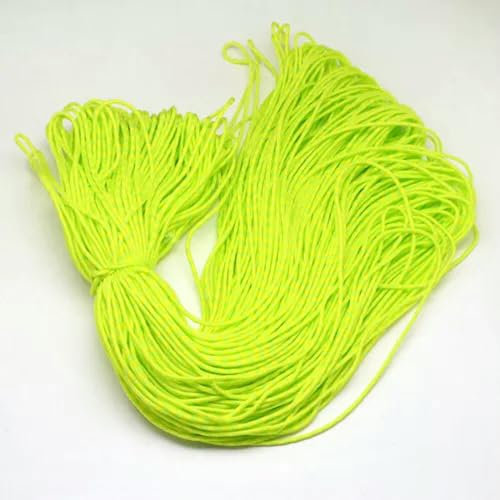 100m Polyester Spandex Cord Ropes Spandex Thread For Climbing Rope 2mm-GreenYellow-2