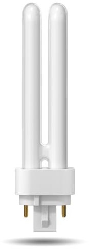 TobeBright 18W Compact Fluorescent Lamp 4 Pin, Natural White 4000K Gx24Q-2 2U Double Turn Tube Energy Saving Bulb 240V PLC 840 CFL Lamp Non-dimmable for Porch, Corridor, Living Room, Office (1-Pack)