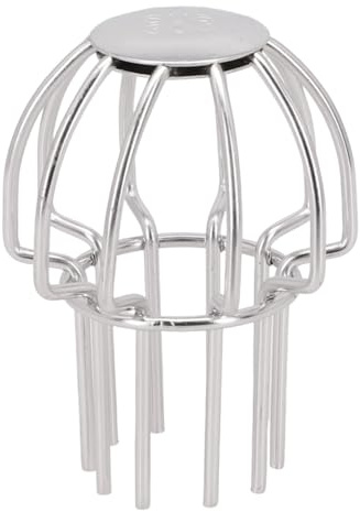 RVIFY Sieb, Erdsieb Sieb Garten Landschaftsbau Boden Ablauf Gutter Guard Edelstahl Dachrinne Laubschutz Mesh Abdeckung Für Schnelle Entwässerung Clog Gartensieb(50MM)