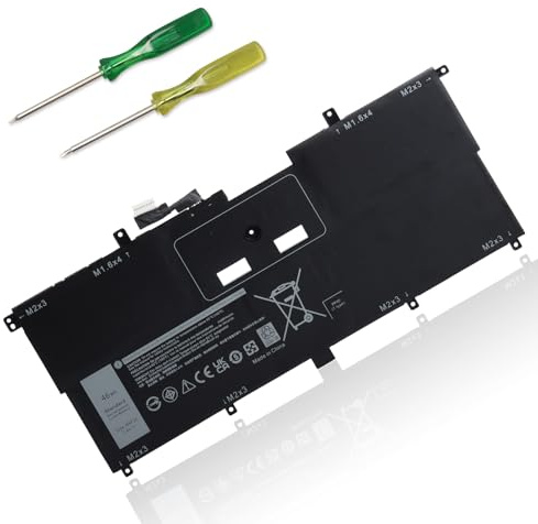 NNF1C Laptop Akku Kompatibel mit Dell XPS 13 9365 2-IN-1 2017 P71G P71G001 XPS 13-9365-D1605TS XPS 13-9365-D1805TS 13-9365-D2805TS 13-9365-D3805TS 13-9365-D3605TS HMPFH NP0V3 0NNF1C (7.6V/46WH)