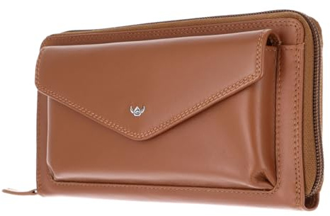 Golden Head Leder Geldbörse Polo RFID Protect RV-Damenbörse 2830 Cognac braun