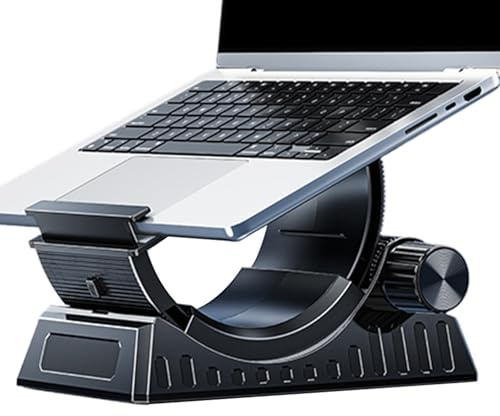 Générique Laptop Stand, Adjustable C Folding Stand for Laptop, for and Tablet | for Desktop, Tablet, Sofa, Car, Work, Office, Home and