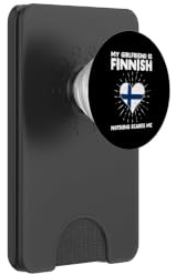 La mia ragazza è finlandese niente mi spaventa - Finlandia Cuore PopSockets PopWallet per MagSafe