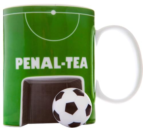 Boxer Gifts Penal-Tea Football Gift Mug - Novelty Presents For Him, Green