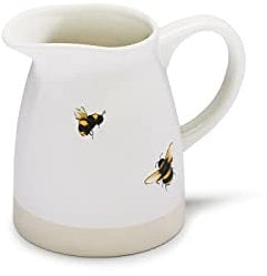 Cooksmart British Designed 1 Pint Milk Jug | Ceramic Milk Jug for All Type of Kitchens | Traditional Ceramic Jug for Milk or Cream - Bumble Bees