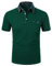 APAELEA Kurzarm Poloshirts Herren Casual Polohemd Kontrast Golf T-Shirt mit Brusttasche (DE/NL/SE/PL, Alphanumerisch, M, Regular, Regular, Grün)