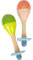 small foot Maracas Groovy Beats aus Holz, Instrument für Kinder, für musikalische Früherziehung, ab 12 Monaten, 12251