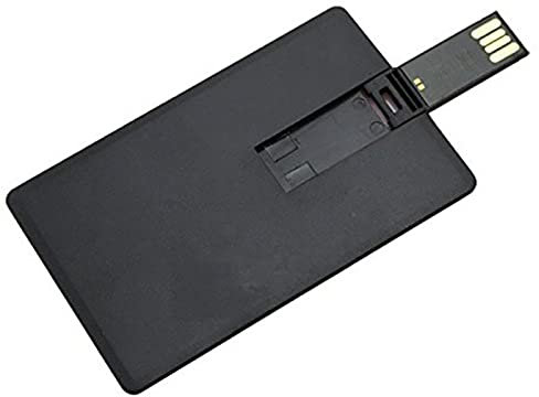 Pendrive - Memoria USB 3.0 con tarjeta de crédito y cajero automático 32, 64, 128, 256 GB, memoria A10 (negro, 32 GB)