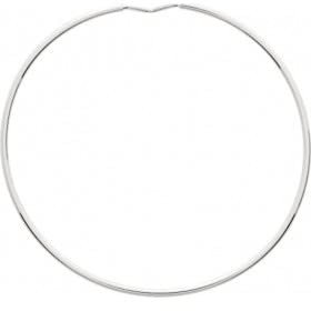 Flavia Creolen, Weißgold 750°/00-40 mm bis 60 mm – 40 mm – Weißgold 750°/00 – Flavia, Weißgold