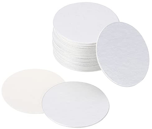 PATIKIL 26mm/1.02 Aluminum Foil Cap Liner, 75 Pack Resistant Tamper Induction Heat Sealer Sealing Liners for PET Plastic Bottle Jar Lid