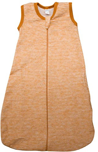 Lilano, Baby Fleece Schlafsack Ohne Arm, 100% Merinowolle (70 cm, Curry Natur)