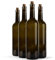 WYSKONT Bouteille 750ml Bordeaux 32 pièces avec bouchon- Bouteilles de vin vide pour brasserie à la maison - Boîte de rangement pour boissons - Décoration de service - En verre olive