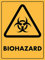 452 Warnschild Biogefährdung Personalisierte Sicherheitsmarkierung Retro Blechschilder 20X30Cm, Tin Sign