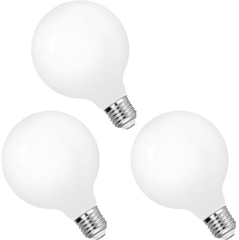 ENUOTEK Ampoule LED E27 à vis Edison, 6W 680Lm Blanc Naturel 4000K, G95 Large Globe E27 Ampoule LED, Remplace Lampes Incandescentes 60W, pour Suspension Murale Lampe de Chevet, Non Dimmable Lot de 3