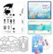 INFUNLY Meeres-Stanzformen Und Stempel-Set Meerestiere Transparente Stempel Und Schablonen Für Die Kartenherstellung Meeresschildkröten-Stempel Hippocampus Algen Quallen Gummistempel