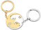 RAIDIN Valentinstag Geschenke für ihn ihr süße Katze 2pcs Paar Schlüsselanhänger Kätzchen Schlüsselring für Freund Freundin (Gold-147 Katze)
