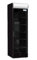 Iceshop Heladera vitrina para bebidas refrigerada con puerta de cristal 390L - 600x650x2000mm (negro)