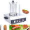 BJTDLLX Hot Dog Spießtoaster Hot Dog Maker Deluxe Hot Dog Toasterstangen, Professionelle 2 Spieße Hot Dog Maschine, 422W 0～85℃