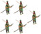 ibasenice 5St Marionetten-Schattenspiel-Ornament Spielzeug für Kinder Lernspielzeug Kinderspielzeug Spielzeuge Puppen Schattenpuppe selber Machen Marionette für Kinder klassisch Requisiten