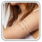 Inateannal Boho Oberarmmanschette Armband Silber Oberarm Wickelarmband Punk Cool Oberarm Verstellbar Armband Minimalistisch Offen Oberarmmanschette Schmuck Für Frauen Und Mädchen