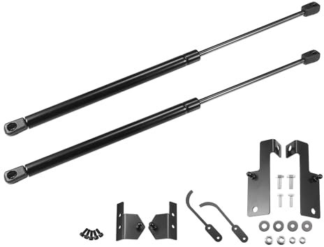 QUARKZMAN 2 Pièces Supports De Capot Avant Pour Jeep Wrangler (Jk) 2007-2018 Noir